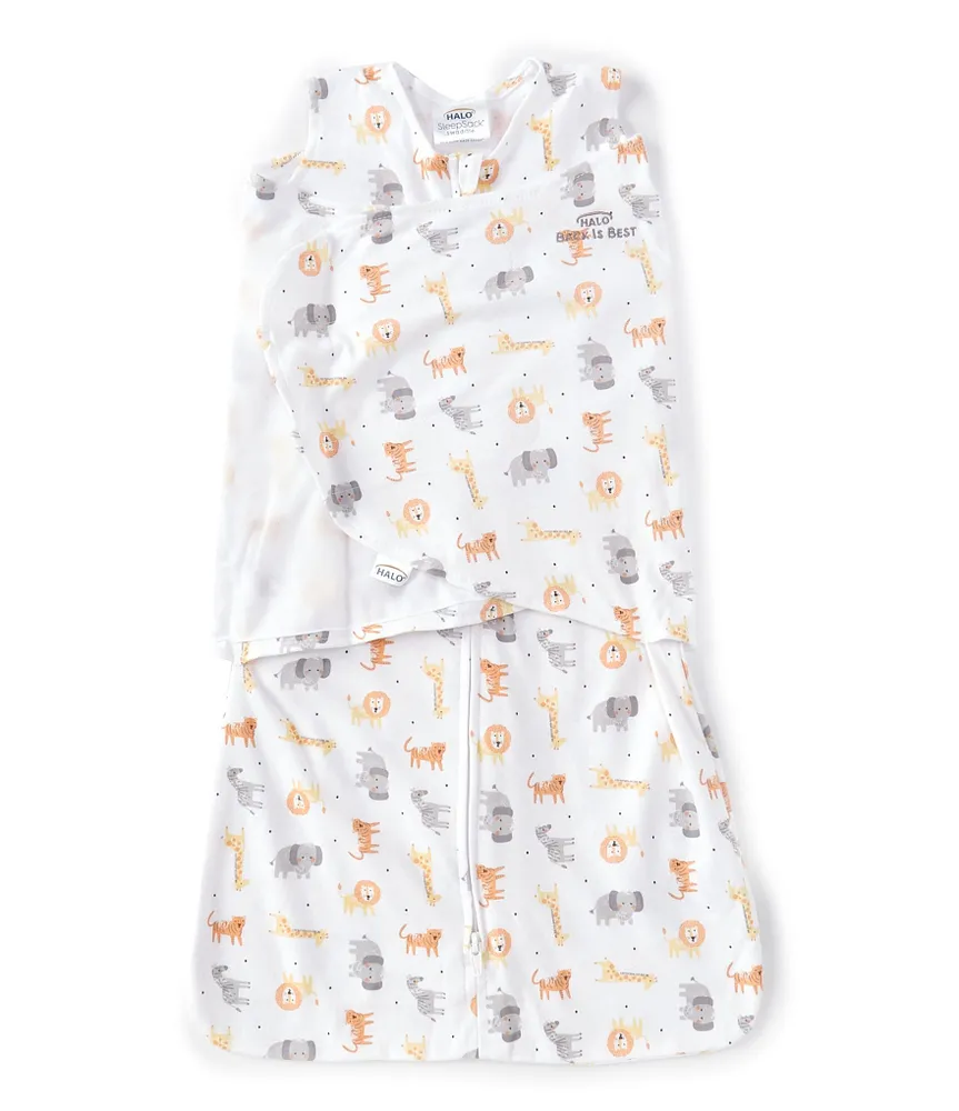 HALO® Baby 3-6 Months SleepSack® Wearable Blanket Swaddle -Jungle Animal Print