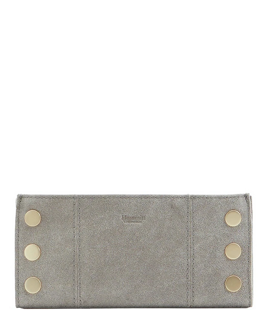 Hammitt 110 North Suede Brushed Leather Slim Wallet