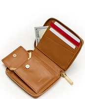 Hammitt 5 North Woven Mosaic Denim Contrast Compact Wallet
