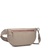 Hammitt Charles Brushed Silver Large Belt Bag