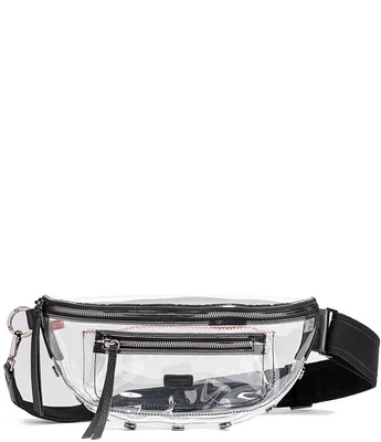 Hammitt Charles Gunmetal Hardware Clear Crossbody Belt Bag