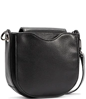 Hammitt Gunmetal Hardware Kayce Medium Pebble Leather Magnetic Saddle Crossbody Bag