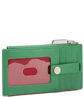 Hammitt Lime Zest Brushed Silver 210 West Card Holder