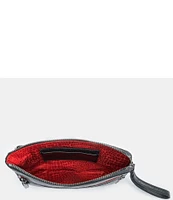 Hammitt Nash Small Convertible Red Zipper Gunmetal Hardware Black Leather Crossbody Bag