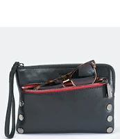 Hammitt Nash Small Convertible Red Zipper Gunmetal Hardware Black Leather Crossbody Bag