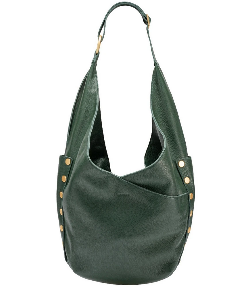 Hammitt Tom Zip Brushed Gold Shoulder Hobo Bag