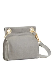 Hammitt Tony Grommet Pewter Studded Leather Crossbody Bag