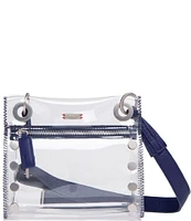 Hammitt Tony Small Clear Grommet Studded Zip Crossbody Bag