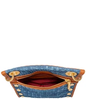 Hammitt Tony Small Mosaic Denim Crossbody Bag