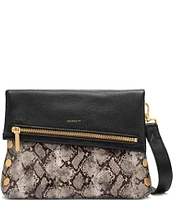 Hammitt VIP Medium Studded Contrast Snake Print Leather Crossbody Bag