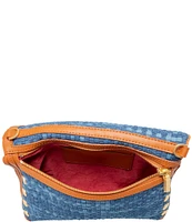 Hammitt VIP Mosaic Denim/Brushed Gold Crossbody Bag