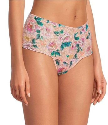 Hanky Panky Bring Me Flowers Retro Lace Thong Panty