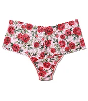 Hanky Panky Bring Me Flowers Retro Lace Thong Panty