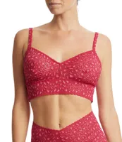 Hanky Panky Cross-Dyed Leopard V-Neck Retro Bralette