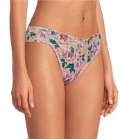 Hanky Panky Floral Lace Printed Original Rise Thong