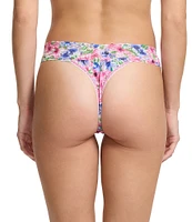 Hanky Panky Orginal Rise Floral Printed Lace Thong