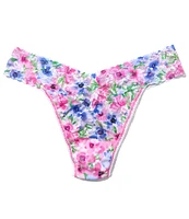 Hanky Panky Orginal Rise Floral Printed Lace Thong