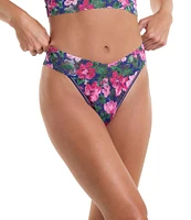Hanky Panky Original Rise Floral Print Lace Thong