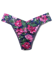 Hanky Panky Original Rise Floral Print Lace Thong