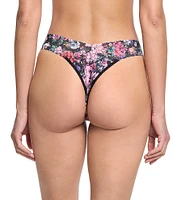 Hanky Panky Floral Printed Original Rise Lace Thong