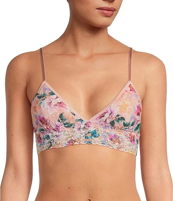 Hanky Panky Heart Printed Signature Lace Padded Bralette