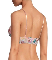 Hanky Panky Heart Printed Signature Lace Padded Bralette