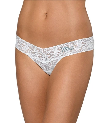 Hanky Panky Mrs. Low-Rise Floral Lace Thong