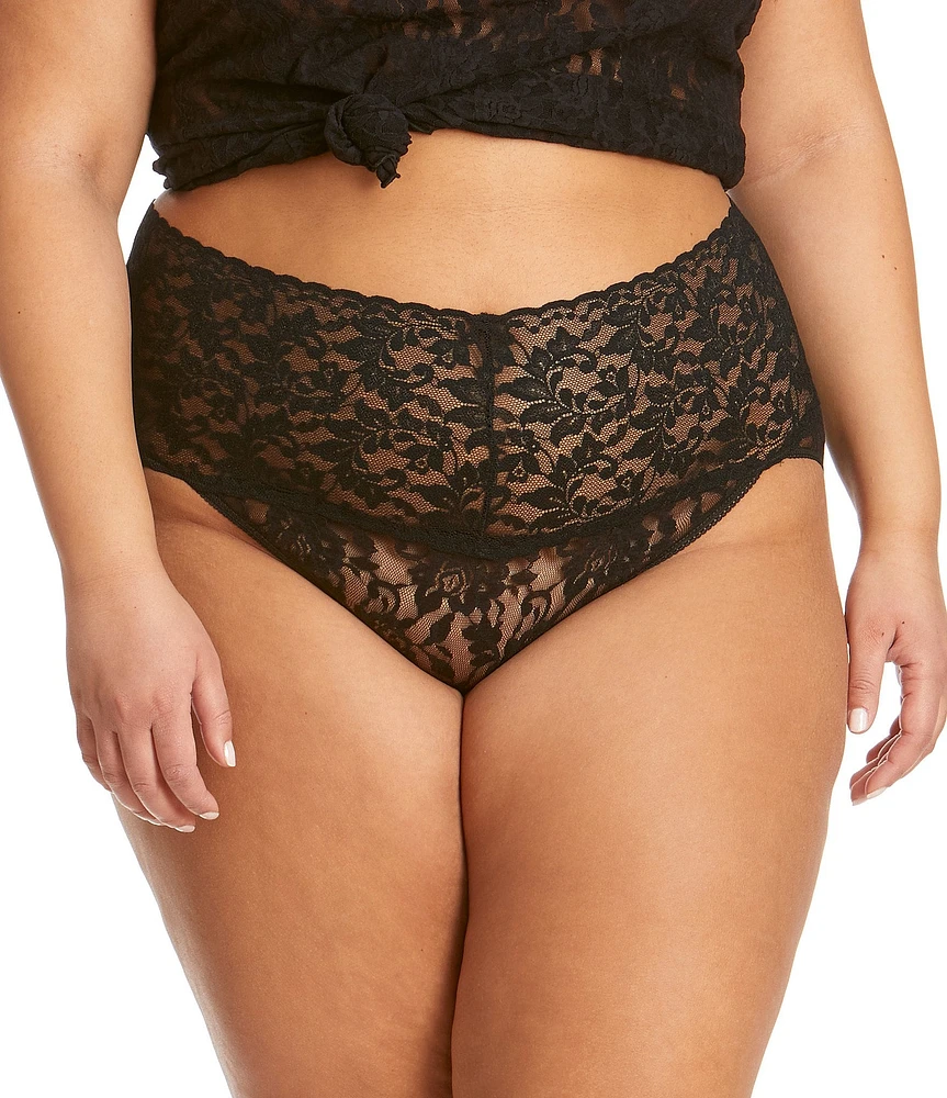 Hanky Panky Plus Size Retro Lace V-kini Panty