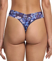 Hanky Panky Floral Nightfall Printed Original Rise Lace Thong