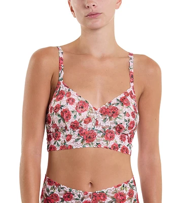 Hanky Panky Printed V-Neck Retro Lace Bralette