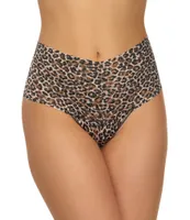 Hanky Panky Retro Signature Leopard Print Lace Thong