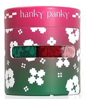 Hanky Panky Signature Lace Retro Thong Holiday 3-Pack