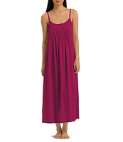 Hanro Juliet Knit Sleeveless Scoop Neck Long Cotton Nightgown