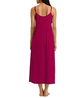 Hanro Juliet Knit Sleeveless Scoop Neck Long Cotton Nightgown