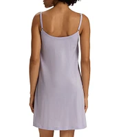 Hanro Juliet Pleated Jersey Knit Scoop Neck Sleeveless Babydoll Nightgown
