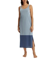 Hanro Laura Round Neck Sleeveless Long Tank Nightgown