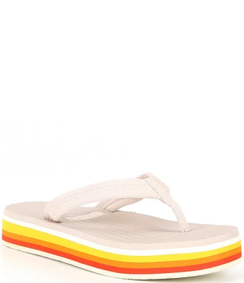 Hari Mari Women's Dune Sunset Colorblock Platform Flip Flops