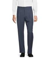 Hart Schaffner Marx Chicago Fit Pleated Fancy Pattern Dress Pants