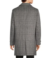 Hart Schaffner Marx Armitage Plaid Long Sleeve Top Coat