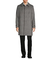 Hart Schaffner Marx Armitage Plaid Long Sleeve Top Coat