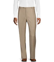 Hart Schaffner Marx Chicago Classic Fit Straight Leg Pleated Fancy Pattern Dress Pants