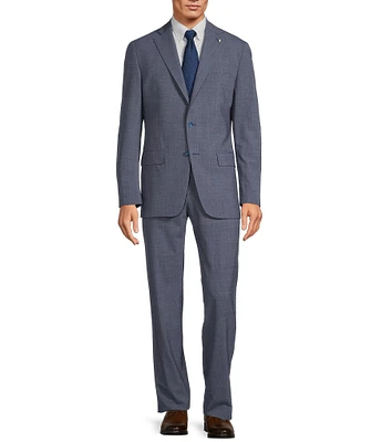 Hart Schaffner Marx Chicago Classic Fit Flat Front Fancy Pattern 2-Piece Suit