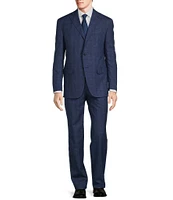 Hart Schaffner Marx Chicago Classic Fit Notch Lapel Flat Front Plaid 2-Piece Suit