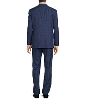 Hart Schaffner Marx Chicago Classic Fit Notch Lapel Flat Front Plaid 2-Piece Suit