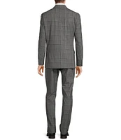 Hart Schaffner Marx Chicago Classic Fit Flat Front Plaid Pattern 2-Piece Suit