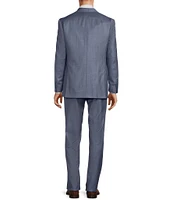 Hart Schaffner Marx Chicago Classic Fit Flat Front Sharkskin 2-Piece Suit