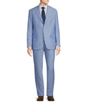 Hart Schaffner Marx Chicago Classic Fit Flat Front Solid 2-Piece Linen Suit