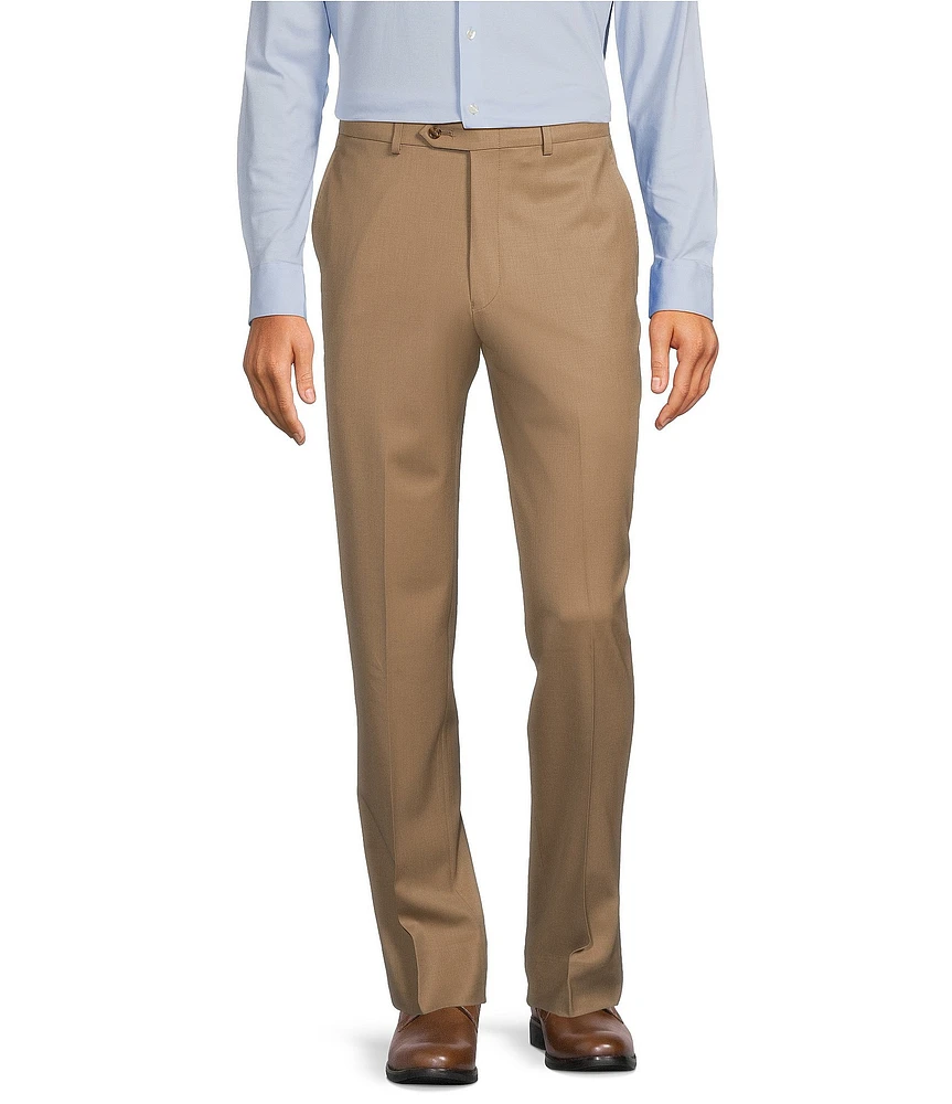 Hart Schaffner Marx Chicago Classic Fit Flat Front Super Stretch Pre-Tailored Dress Pants