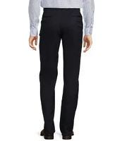 Hart Schaffner Marx Classic Fit Flat Front Solid Dress Pants