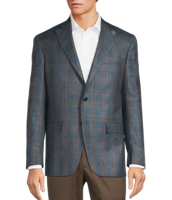 Hart Schaffner Marx Chicago Classic Fit Plaid Pattern Sport Coat